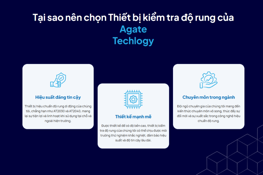 Agate Vietnam – Giải pháp hiệu chuẩn rung động di động chính xác và toàn diện
