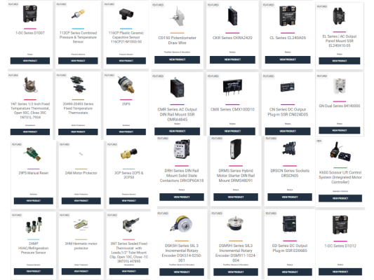 Danh sách sản phẩm của BEI Sensors Vietnam