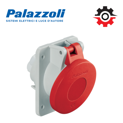 488124 PALAZZOLI VIETNAM – TOPTER PANEL MOUNTED SOCKET 16A 110V IP44