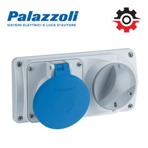 493124 PALAZZOLI VIETNAM – SWITCHED SOCKET WITH MECHANICAL INTERLOCK 16A 110V IP44