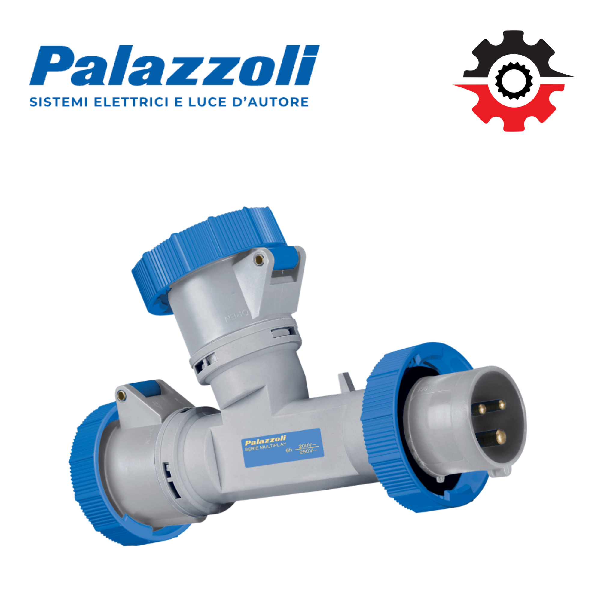 752126 PALAZZOLI VIETNAM – MULTIPLAY MOBILE MULTIPLIER 2 OUTLETS 16A 230V IP67